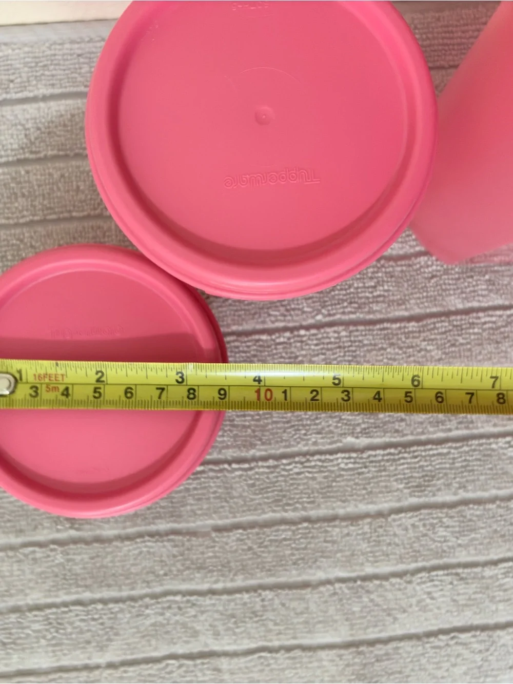 Tupperware set of 4 Pink Food Storage Container